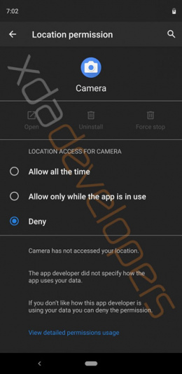 Android Q rechten