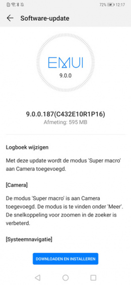 Mate 20 pro 187 januari update