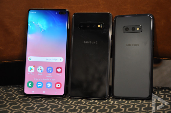 Samsung Galaxy S10 serie achterkant