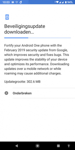 Xiaomi Mi A2 beveiligingsupdate februari 2019