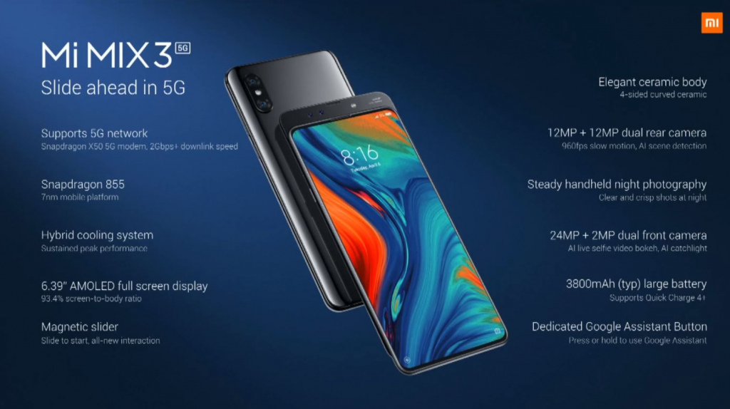 Xiaomi mi mix 3 5G