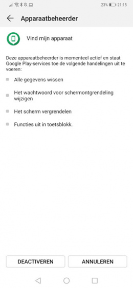 Android apparaatbeheerder