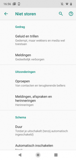 Moto G7 Niet Storen