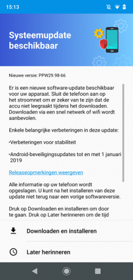 Moto G7 Plus januari update