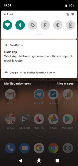 Moto G7 notificaties