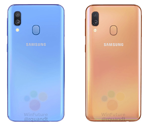 Samsung galaxy A40 coral blue