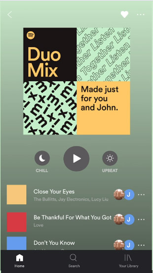 Spotify Duo Mix