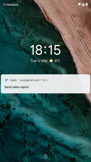 Google Tasks Notificatie