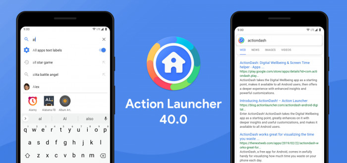 Action Launcher 40: nieuwe update brengt Action Search en meer