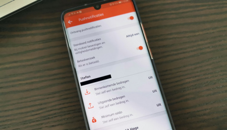 ING Bankieren notificaties