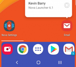 Nova Launcher 6.1 numeric dots