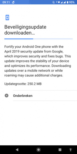 Xiaomi Mi A2 beveiligingsupdate april 2019