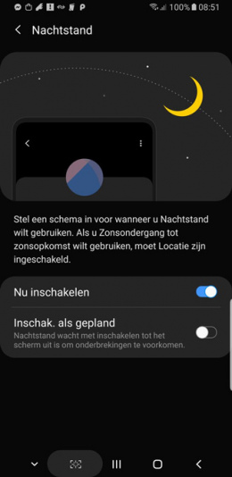 Galaxy Note 9 nachtstand