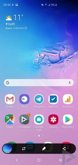 Galaxy S10 screenshot maken