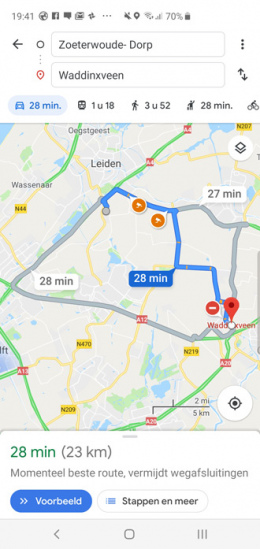 Google Maps snelheidscamera