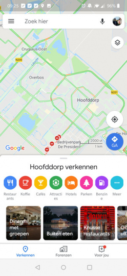 Google Maps verkennen