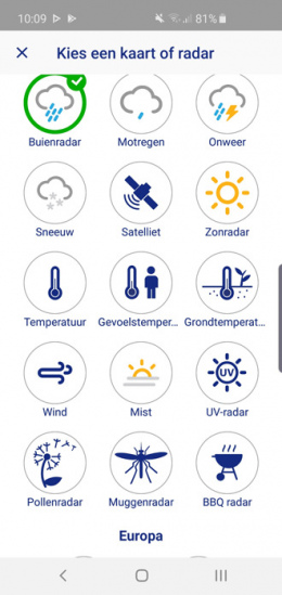 Buienradar app