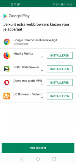 Google Play browser