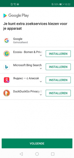 Google Play zoekmachine