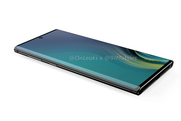 Samsung Galaxy Note 10 render