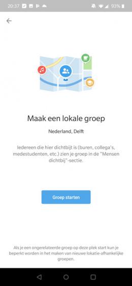 Telegram 5.8 lokale groep