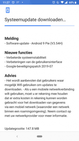 Nokia 6.1 7 Plus beveiligingsupdate juli 2019