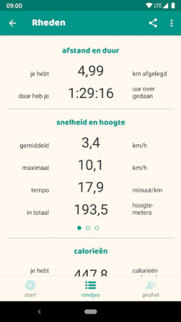 Rondje GPS tracker app