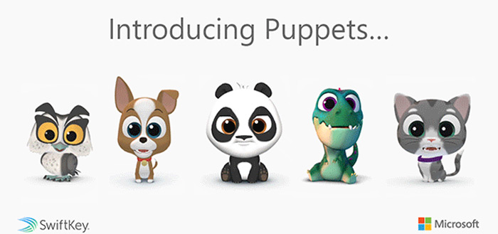 SwiftKey puppets header