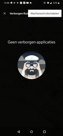 Wachtwoord OnePlus verborgen ruimte