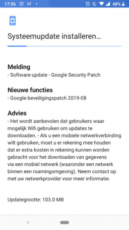 Nokia 6.1 beveiligingsupdate augustus 2019