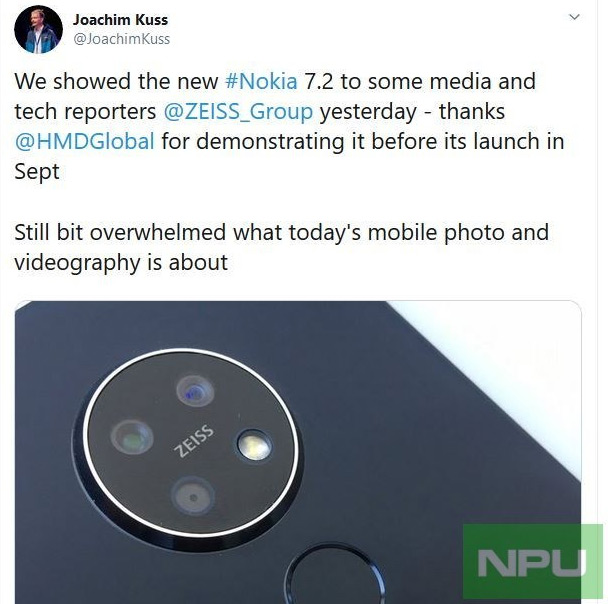 Nokia 7.2 twitter
