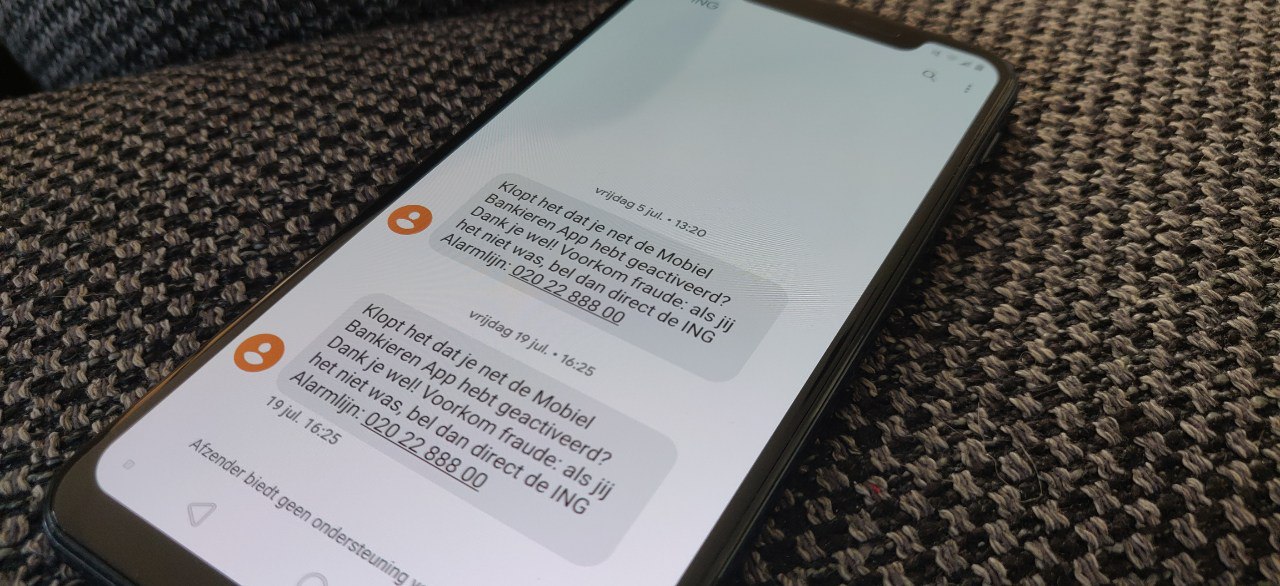 Banken sms bericht