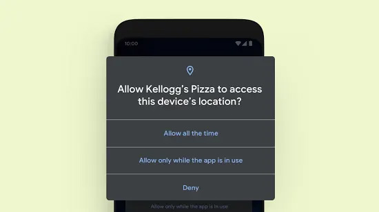 Android 10 privacy