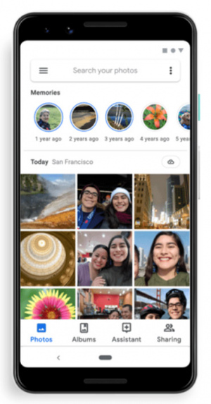 Google Foto's Memories