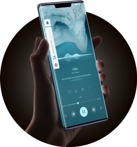 Huawei Mate 30 Pro side touch
