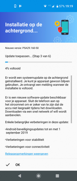 Motorola One Vision beveiligingsupdate september 2019