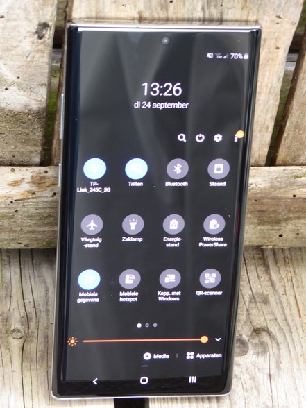 Samsung Galaxy Note 10+ quick settings