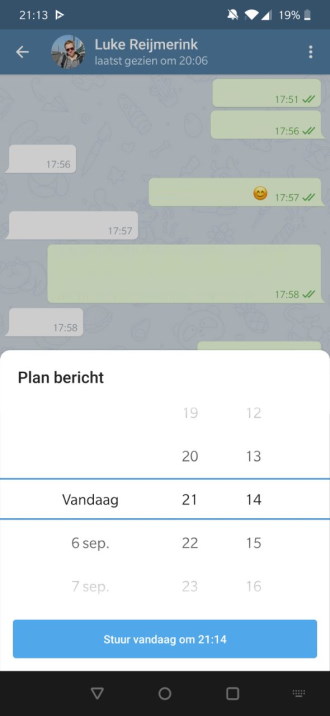 Geplande berichten in Telegram