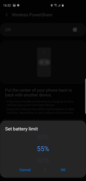 Galaxy S10 Android 10 powershare
