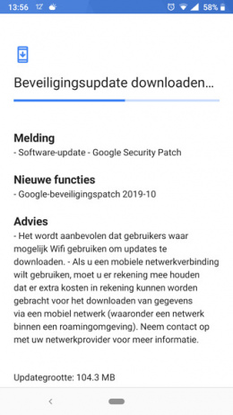 Nokia 6.1 oktober update