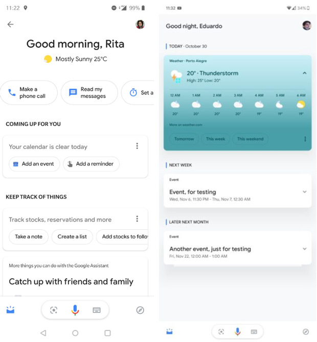 Google Assistent redesign