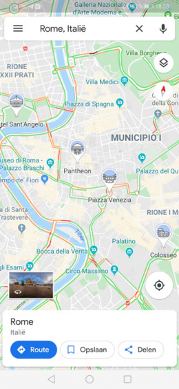 Google Maps stadslabels