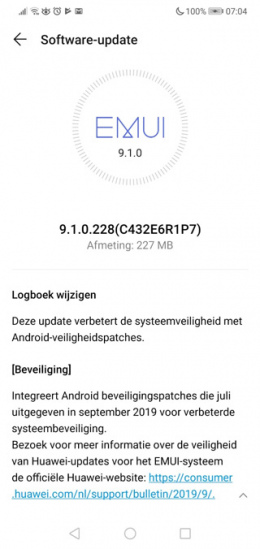 Huawei P20 Lite september patch