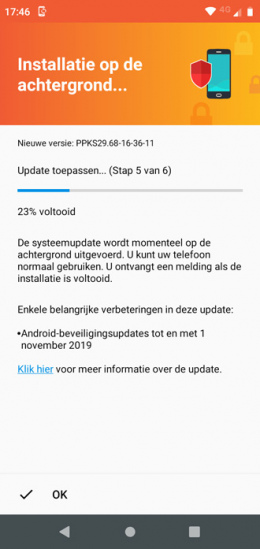 Motorola One november patch