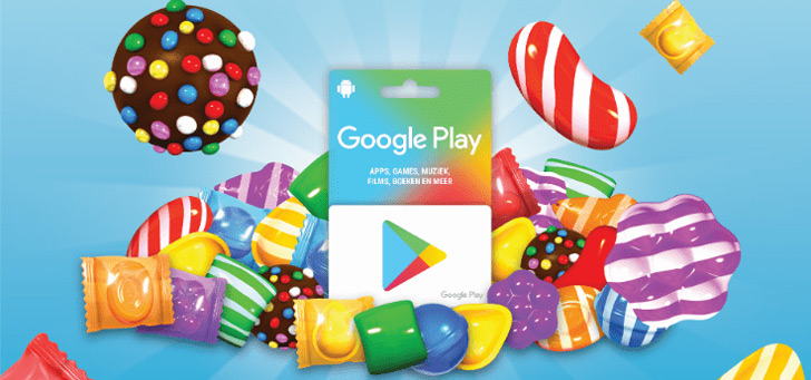Google geeft gratis bonustegoed voor Candy Crush bij Play Gift Card