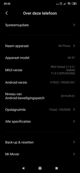 Xiaomi Mi 9T MIUI 11