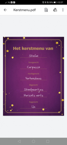 Appie Kerstmenu 4