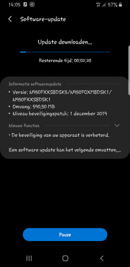 Galaxy Note 8 december-patch