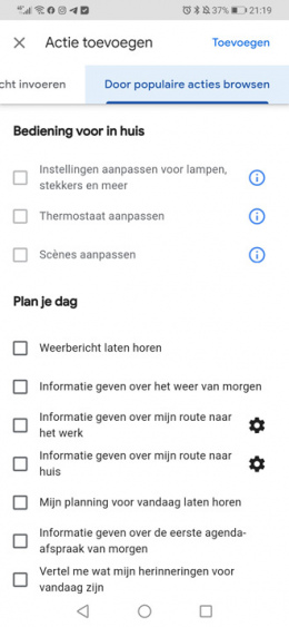 Google Assistent routines