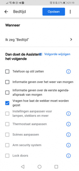 Google Assistent routines